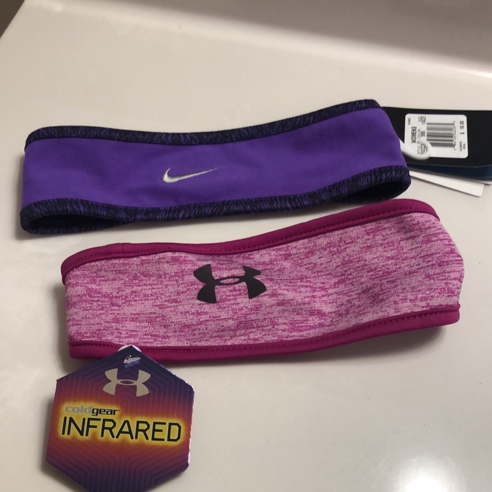 Nike Dri-Fit reversible NWT & Under Armor NWT headbands